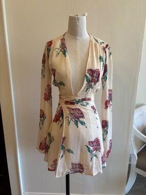 Stone Cold Fox Wrap Dress, Size 0